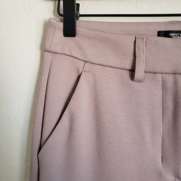 Simply Vera Vera Wang High-Waisted Flare Trouser Pants Sz Womens 2 Career Office - Picture 6 of 12